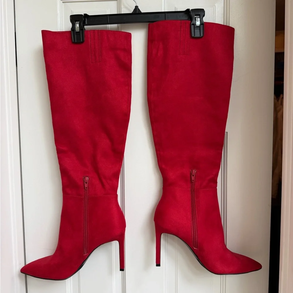 OPEN EDIT Nordstrom Barbara Knee High Pointed Heeled Boot Size 8.5M